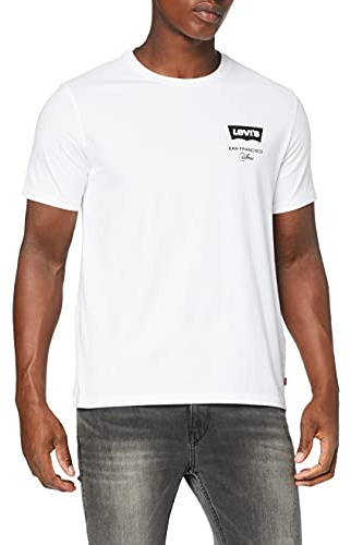 Levi's Housemark Graphic Tee T-Shirt Uomo, Left Chest Batwin, S