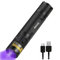 Alonefire SV005 10W 395nm UV Taschenlampe USB Aufladbar Ultraviolett Schwarzlicht Haustierurin Detektor für UV Harz, Angeln, Mineral, Bernstein mit Batterie Enthalten