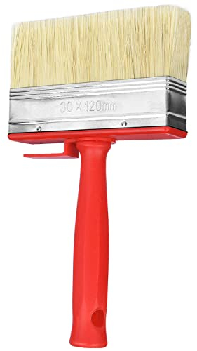 Noosverl 1 Stück Flächenstreicher, 30×120mm, Deckenbürste, Malerquast, Flachpinsel, Lasurpinsel, Flat Brushes für Wand Möbel Zaun Holz Malen