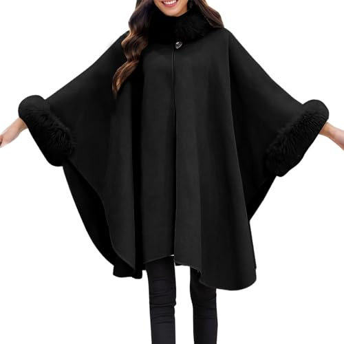 Chale Polaire Femme Hiver Chaud Laine Ample Manteau Châle Maison Vintage Hommes Poncho Ourlet Irrégulier Pullover Cape Homme Hip Hop Vêtements de Maison Confortables Streetwear