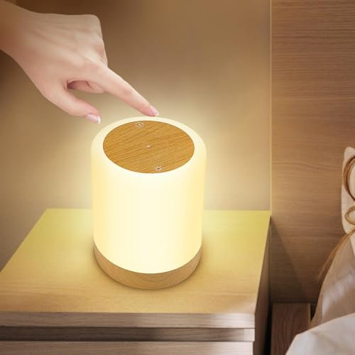AISUO Touch Control Bedside Lamp, Camping Light with Dimmable Function, Multiple Colour & Timing Function, Adjustable Brightness for Kids Room Living Room,Christmas, Party.¡
