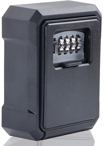 Fonyet Schlüsseltresor Wandmontage Schlüsseltresor mit Zahlencode Aussen 4 Stellig Schlüsselbox mit Code für Schlüssel, Karten Oder Kleine Wertgegenstände, Schlüsselsafe für Ersatz hau schlüssel