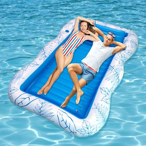Amaca Gonfiabile Piscina,Materassino Amaca Galleggiante Adulto,Gonfiabile Letto Sdraio per Piscina,Grande Materasso Gonfiabile per Piscina,230x150cm,per Lago Spiaggia Piscina Cortile Festa