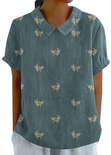 Plusstorlek toppar för kvinnor vardag sommarmode skjortor blommigt tryck grafiska t-shirts kvinnor går ut kortärmad blusar