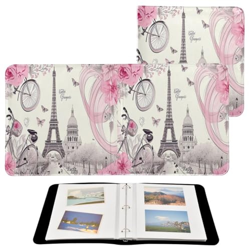 JUMBEAR The Beautiful Tower Of Paris - Álbum de fotos grande autoadhesivo con 20 páginas, álbum de recortes para boda, familia, bebé, vacaciones