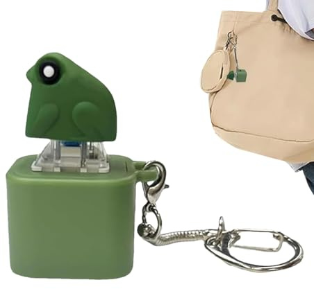 Fidget - Set terapeutico con luci suoni, decorazione a rana per zaino | strumento lenitivo per bambini adolescenti, accessorio da viaggio per gestire lo stress