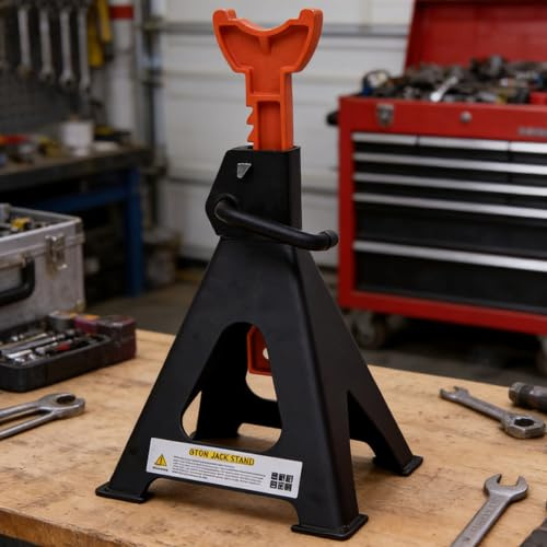 Soportes de gato robustos para uso intensivo - Estabilizador de gato Vehículo Capacidad 3 Toneladas | Soporte de elevación - para casa de viaje taller de campo remolque camión autocaravana motocicleta