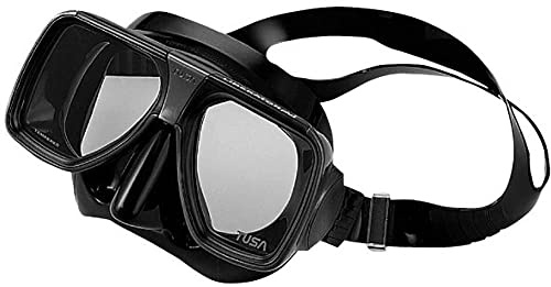 TUSA TM-5700 Liberator Plus Scuba Diving Mask, Black/Black, One Size