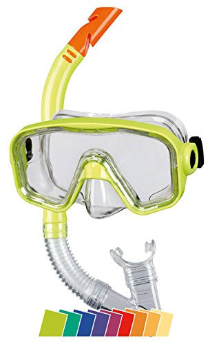 Beco Unisex Jugend Masken/Schnorchel-99006 Tauchset, gelb, One Size