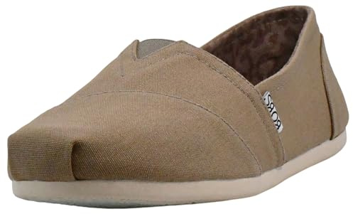 Skechers Bobs Peace & Love Balletskor, platta, i plysch, Mullvadsbrunt, 38.5 EU