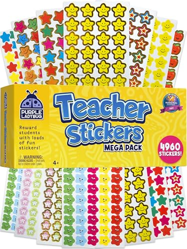 Teacher Stickers for Students - 4960 Motivational Reward Stickers for Kids