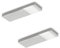 NABER Yolo Neo LED Set-2 Unterbauleuchte / Edelstahlfarbig / 3 Watt / Warmweiß