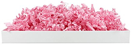 SizzlePak 123, Pink, rosa Füllmaterial und Polsterpapier zum Füllen, Polstern, Ausstopfen, Dekorieren von Geschenk-Verpackungen, Deko - 1 kg