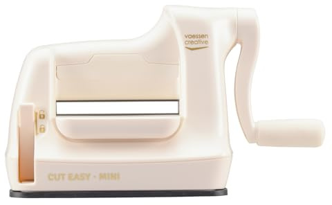Vaessen Creative 2137-035 Mini Fustellatrice e Macchina per Goffratura Starter Kit, Bianco/Rosa