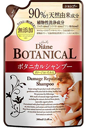 Moist Diane Botanical Hair Shampoo 380ml - Damage Repairing - Refill (Green Tea Set)