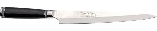 Katana Saya 24cm Sashimi Knife, 67-Layer VG-10 Damascus Stainless Steel, Pakkawood Handle, Silver