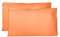 Kissenbezug 40x80 cm 2er Set - 100% Baumwolle, Superweicher Premium Jersey Kopfkissenbezug, Schlicht und edel im Design, Made in Italy - Orange