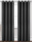 Scarlet Larkspur Blackout Curtain 2 Panels Super Soft Polyester Curtain for Bedroom Thermal Insulated Eyelet Design, Dark Grey - 46x72 Inch