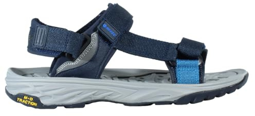 Hi-Tec Sandali uomo trekking ULA RAFT, scarpe estive per tutto il terreno, sandali uomo estate confortevole, Deepwater Moonlit Ocean, 41 EU
