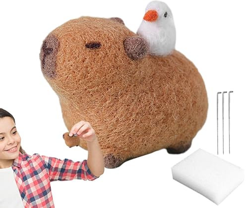 Nadelfilz-Set – Filznadeln, Bastelarbeiten, Heimgeschenk, Filznadel-Set, Filz-Bastelwerkzeuge | Filzset mit Nadeln, komplettes Nadelfilzset mit Anleitung für Tierprojekte