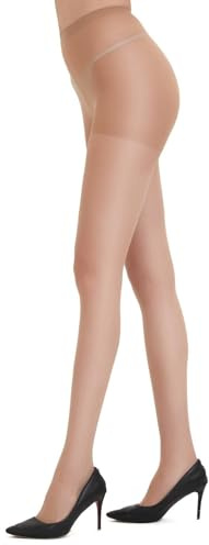 DUCMODA Medias Pantis Mujer 20 DEN Matt Elegant Transparent Pantimedias color piel s
