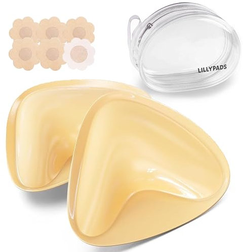 Lillypads® Push Up Pads – DAS ORIGINAL - Selbstklebende BH Einlagen für Push-Up Effekt – Klebe BH - Wiederverwendbare BH Klebepads – Sticky Bra Silikon Pads - Cup A–D