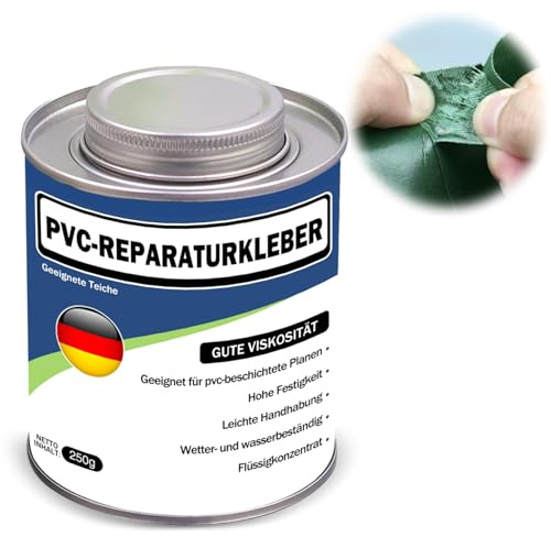 235ml Gewebeplanenkleber Quellschweißmittel für Weich-PVC, Wasserbeständig Transparent PVC Kleber für LKW-Planen, Bootsplanen, Zelte