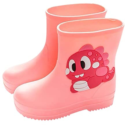 Stivali Pioggia Bambini Impermeabili Stivaletti Gomma PVC Antiscivolo Scarpe Acqua Ragazzi Ragazze Stivali Pioggia Bambino Cartoon Comodi Leggeri per Scuola Passeggio Esterni Quotidiano 2 (21 Infant)