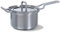 BK Cookware Q-Linair Master Glass Induktionsgeeigneter 16-cm, 1,5-Liter-Topf aus Edelstahl mit Glasdeckel, backofen- und kochfest bis 220°C, Stay-Cool-Griffe, spülmaschinenfest, PFAS-frei, Silber