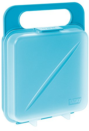 Tatay Porta Sandwich Fresh | 1 Unidad | Diseño Compacto, Reutilizable, Cierre Clip | Apto Congelador, Microondas y Lavavajillas | Libre de BPA | 14 x 4 x 18 cm, Azul Turquesa