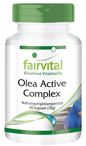 Fairvital | Olea Active Complex - 90 Kapseln - VEGAN - Kombination aus B-Vitaminen, Folsäure, Olivenblatt, Schisandra, Granatapfel und OPC