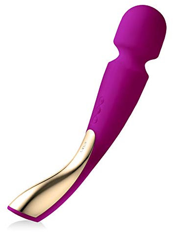 LELO SMART WAND 2 Large, Massaggiatore Manuale per Tutto il Corpo, Magic Wand con 10 Modalità di Vibrazione, Vibratore Donna e Uomo, Deep Rose