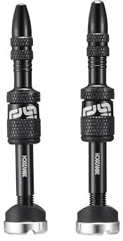 e*thirteen Quick Fill Presta Tubeless Valves, Black, 23-31mm