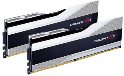 G.SKILL Trident Z5 Series DDR5 RAM (Intel XMP 3.0 & AMD Expo) 32GB (2x16GB) 6000MT/s CL36-36-36-96 1.35V Desktop Computer Memory U-DIMM - Metallic Silver (F5-6000J3636F16GA2-TZ5S)