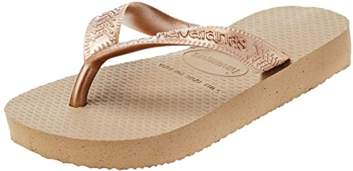 Havaianas Mädchen Top Tiras Flip-Flop, rotgoldfarben, Größe 27/28, rose gold