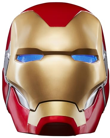 AVENGERS Marvel Legends Series Iron Man Premium Electronic Helmet Age 14+ with Light FX, Endgame Adult Roleplay Gear