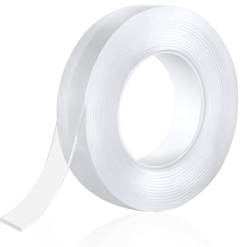 HOME AG Cinta doble cara extrafuerte 5 metros x 2 cm para - colgar cuadros sin agujeros - cinta adhesiva doble cara ultra resistente para cualquier tipo de superficie - cinta adhesiva doble cara