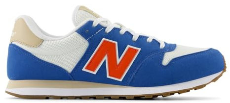 New Balance Herren 500 Sneaker, MEERESSTEIN BLAU-ROT, 41.5 EU