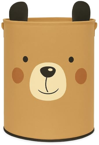Prendi Home - Cesto portabiancheria pieghevole per bambino, 37 x 40 cm, motivo animali, tessuto a rete traspirante, ideale per cameretta o bagno
