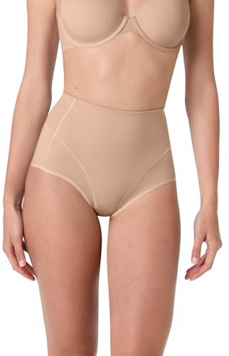 Lovable Guaina Modellante Midi | Shapewear Alta Modellazione e Invisibile sotto i Vestiti |Intimo Contenitivo Sculpt Shaping Donna, Nudo Chiaro, L
