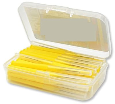 Interdentalborstar och tandtrådspinnar, Interdentalborste 30-50st Multicolor(30pcs-yellow)