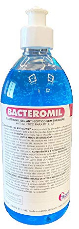 GEL HIDROALCOHOLICO ANTISEPTICO PARA HIGIENE DE MANOS BACTEROMIL 500 ML