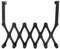 Zerodis Door Hook Hanger,Stainless Steel Over The Door Hooks Perforated Telescopic Space Saving Retractable Folding Hat Backpack Hanger Door Hanging Rack (6 Hooks)