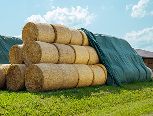 AGRI plus Strohvlies 9,8 x 12,5 m I Stabiles 140 g/m² Schutzvlies aus Polypropylen I Extrem reißfestes Heuvlies für langfristigen Schutz I Abdeckvlies wetterfest & UV-beständig