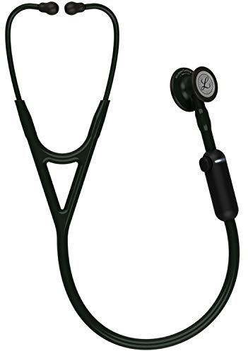 3M Littmann CORE Digital-Stethoskop (EU), 8490, Bruststück, Schlauch, Schlauchanschluss und Ohrbügel in Schwarz, 69 cm, 1 Stück
