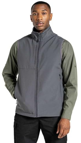 Craghoppers Unisex Expert Basecamp Softshell Vest Gilets and Bodywarmers with Fleece Lining & 3 Pockets, Lightweight Insulation, Water Repellent - Perfect for Outdoors, Walking, Hiking & Trekking