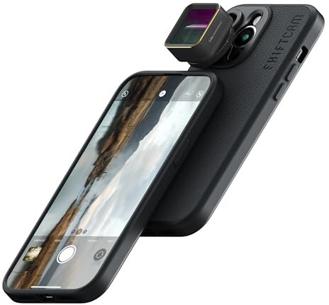 Shiftcam | LensUltra 1.33x Anamorphic Lens - 1.33x Magnification, 113° Angle - Transform Mobile Footage, Captivating Widescreen Ratio, Cinematic Lens Flare, Surreal Perspectives, Premium Design