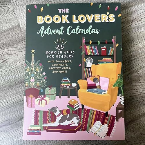 PUZAME THE BOOK LOVER'S Advent Calendar, BOOKISH GIFTS FOR READERS, Christmas 25 Bookish Gifts for Readers With Bookmarks Ornaments Greeting Cards, Holiday Countdown Calendar for Book Lovers