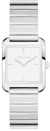 Tamaris Damenuhr mit eckigem Gehäuse & Edelstahlband oder Lederband – Schlichte Armbanduhr für Damen in Silber, Gold, Roségold, Schwarz, Blau, Grün, Lila UVM