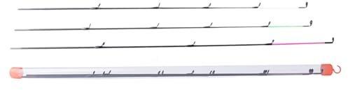 Sharplace 3X Feeder Rod Feeder Angelrute 3 Spitzen Rod Pole Carbon/Fiberglas Rod Tip Ersatzteile Ersatz Verlängerung Karpfen Angelrute, 4133 Kohlenstoff